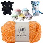 Ice Velvet Yarn, Chenille Supersoft Hand Knitting yarn Ball: (100 Gram) Dark Peach