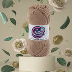 Cotton Candy Cotton Yarn (100 gram) - Dark Beige