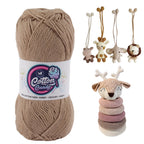 Cotton Candy Cotton Yarn (100 gram) - Dark Beige