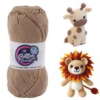 Cotton Candy Cotton Yarn (100 gram) - Dark Beige