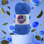 Cotton Candy Cotton Yarn (100 gram) - Dark Blue