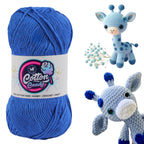 Cotton Candy Cotton Yarn (100 gram) - Dark Blue