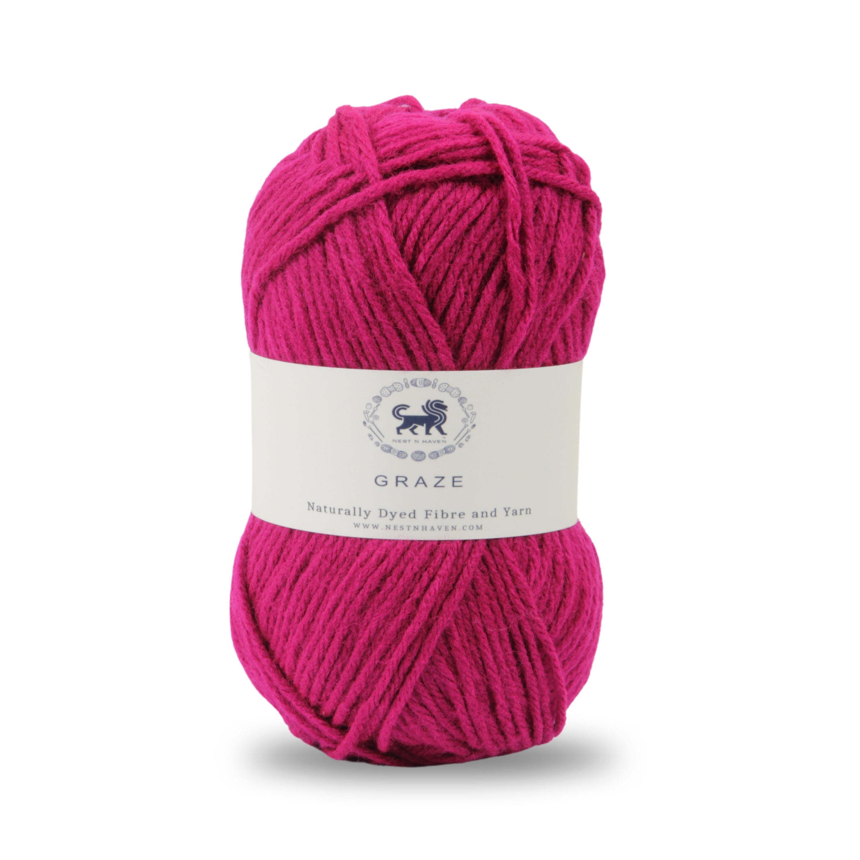 Graze Hand Knitting and Crochet Bulky Yarn (100 gram) - Dark Pink