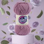 Cotton Candy Cotton Yarn (100 gram) - Deep Purple