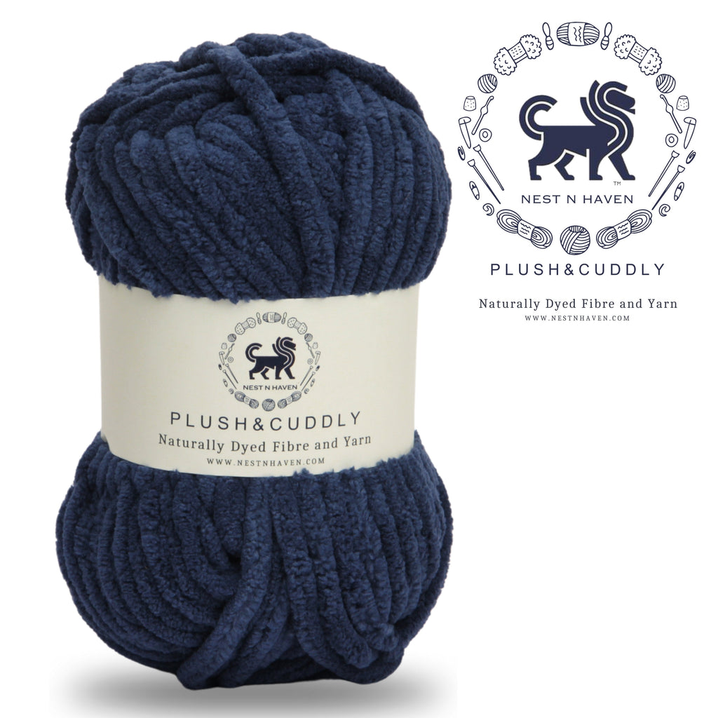 Plush and Cuddly Yarn (100 gram) - Denim Blue