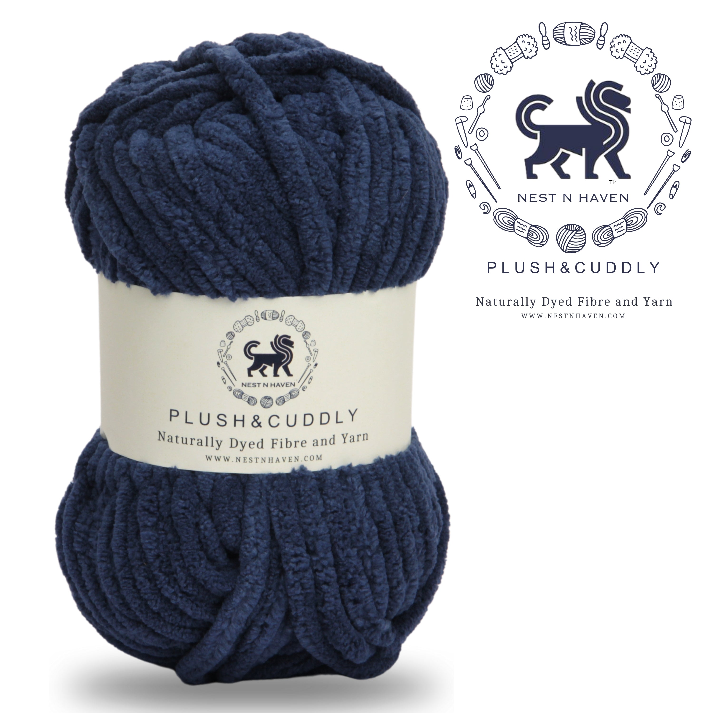 Plush and Cuddly Yarn (100 gram) - Denim Blue