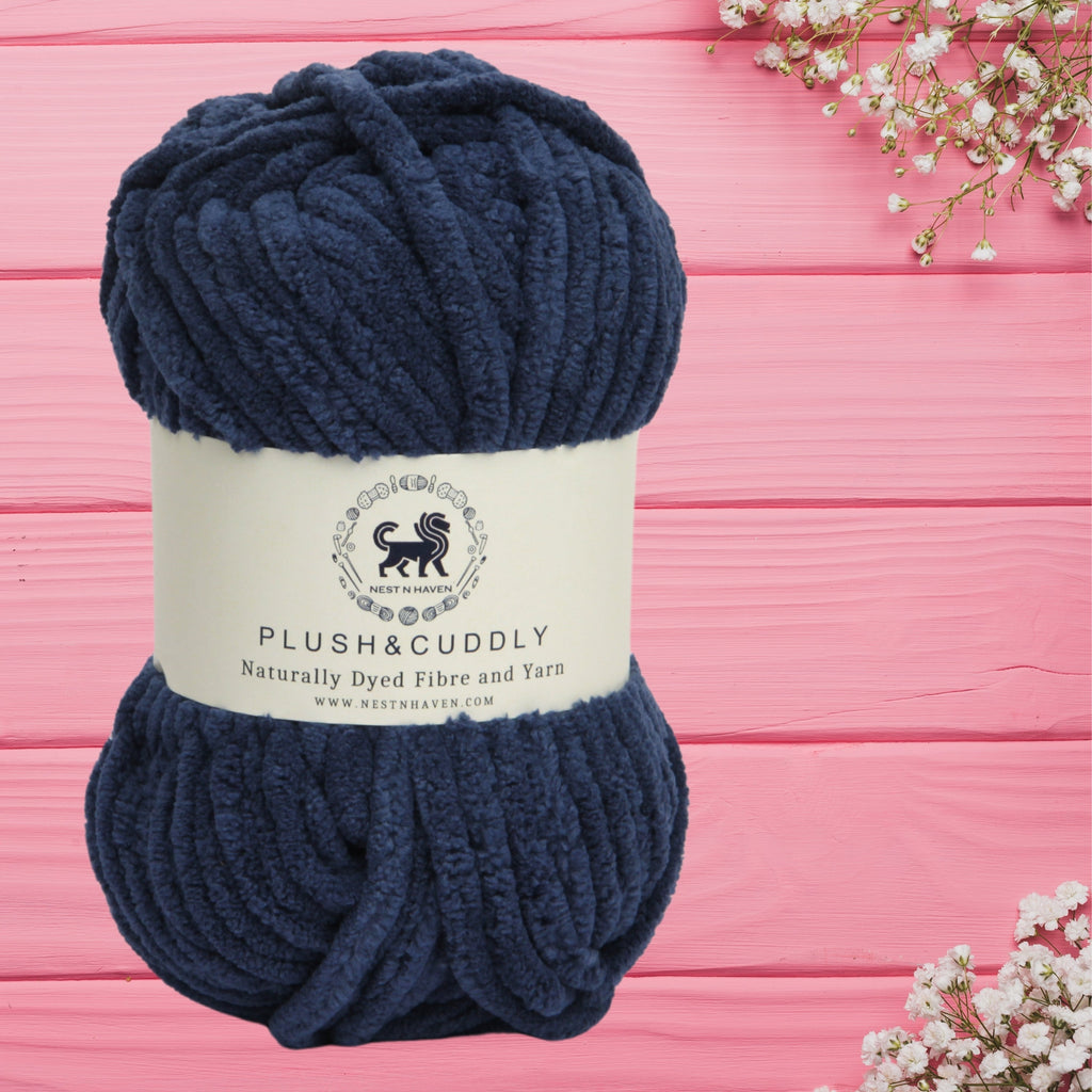 Plush and Cuddly Yarn (100 gram) - Denim Blue