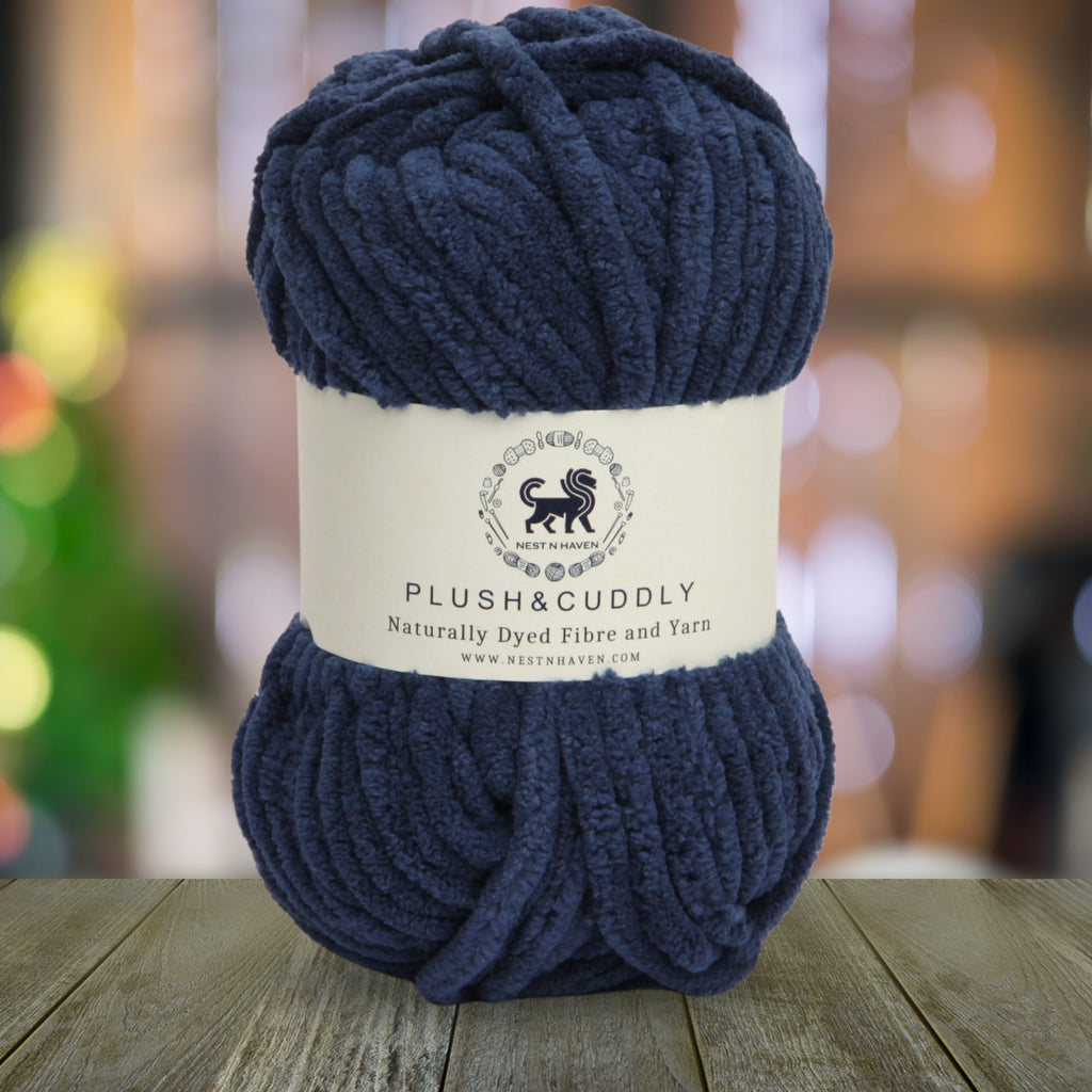 Plush and Cuddly Yarn (100 gram) - Denim Blue