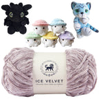 Ice Velvet Yarn, Chenille Supersoft Hand Knitting yarn Ball: (100 Gram) Gray