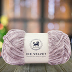 Ice Velvet Yarn, Chenille Supersoft Hand Knitting yarn Ball: (100 Gram) Gray