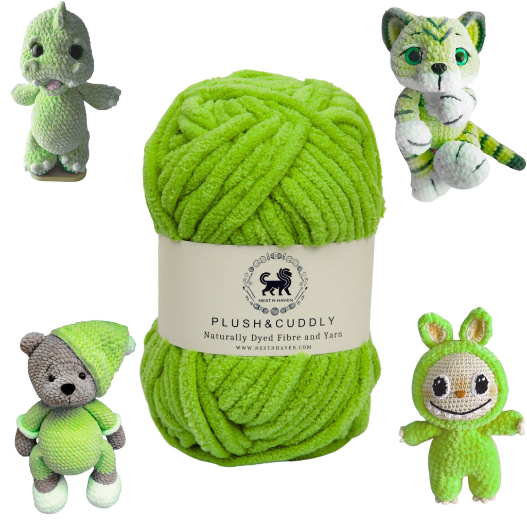 Plush and Cuddly Yarn (100 gram) - Green
