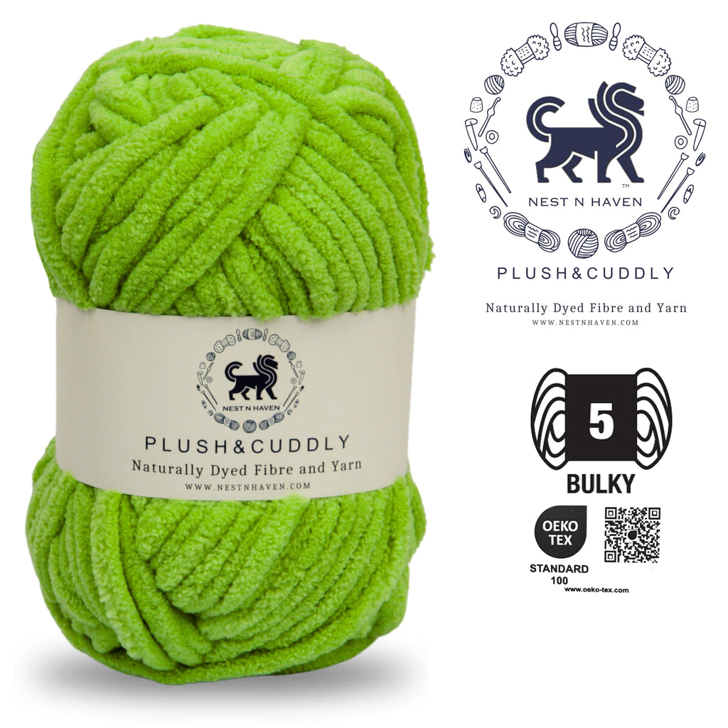 Plush and Cuddly Yarn (100 gram) - Green