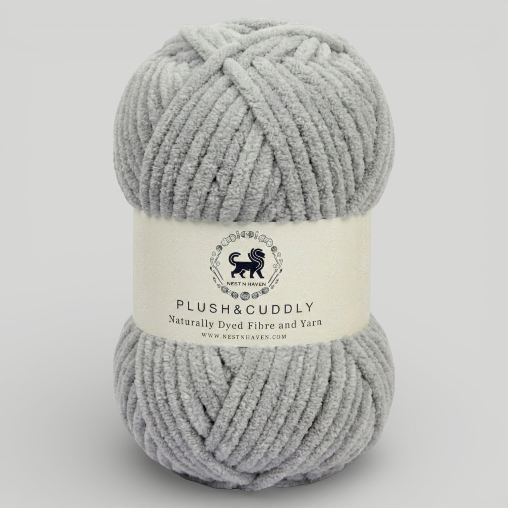 Plush and Cuddly Yarn (100 gram) - Grey