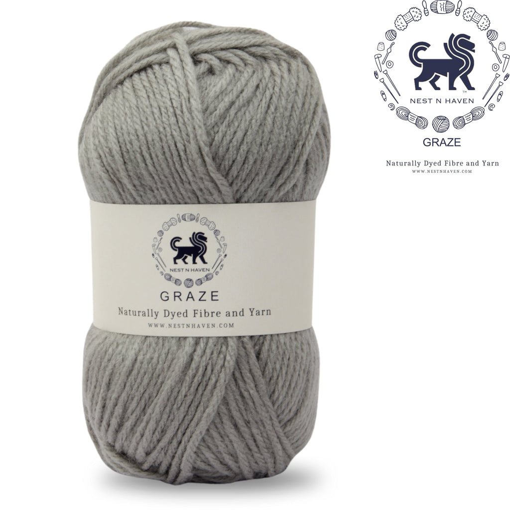 Graze Hand Knitting and Crochet Bulky Yarn (100 gram) - Gray