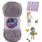 Cotton Candy Cotton Yarn (100 gram) - Gray