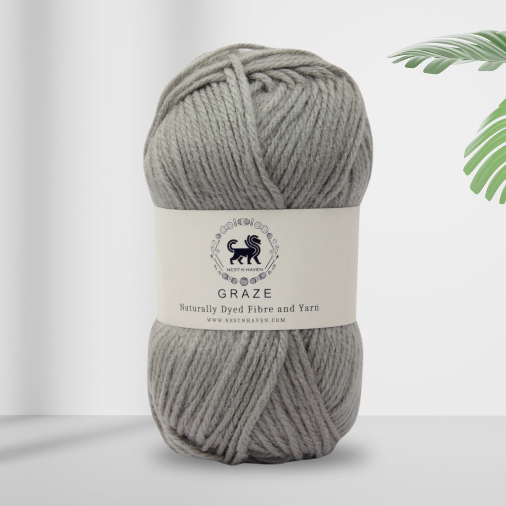 Graze Hand Knitting and Crochet Bulky Yarn (100 gram) - Gray