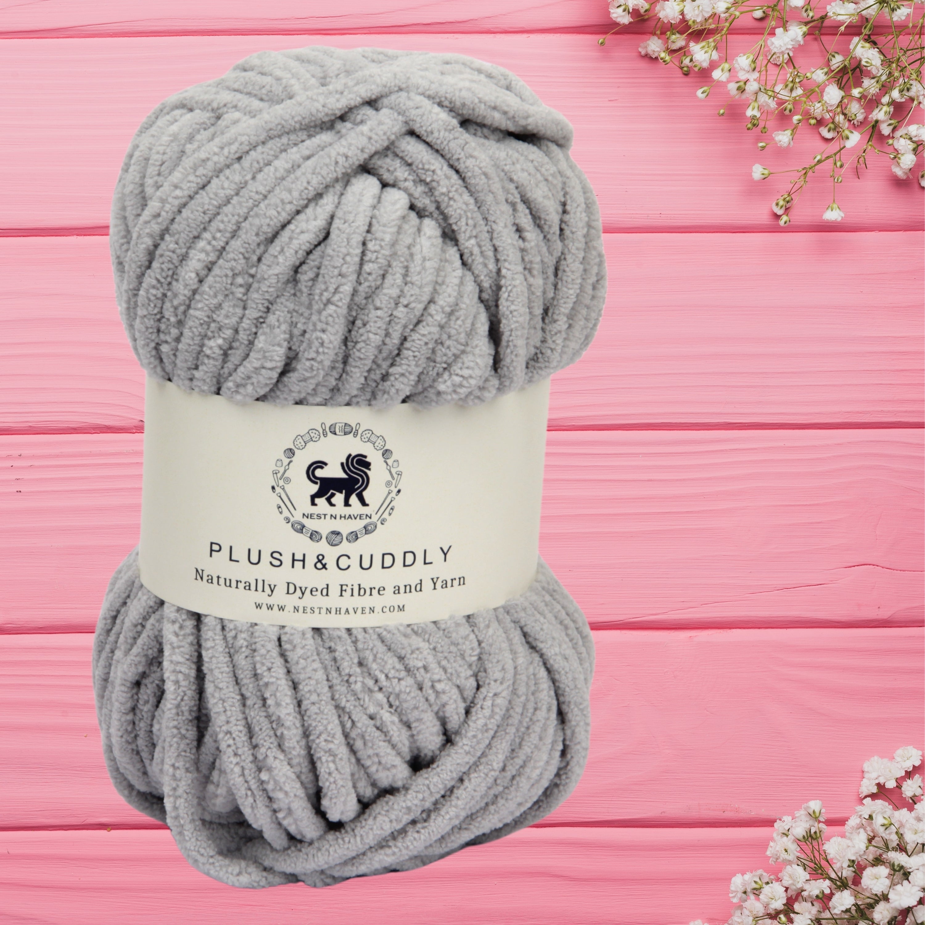 Plush and Cuddly Yarn (100 gram) - Grey
