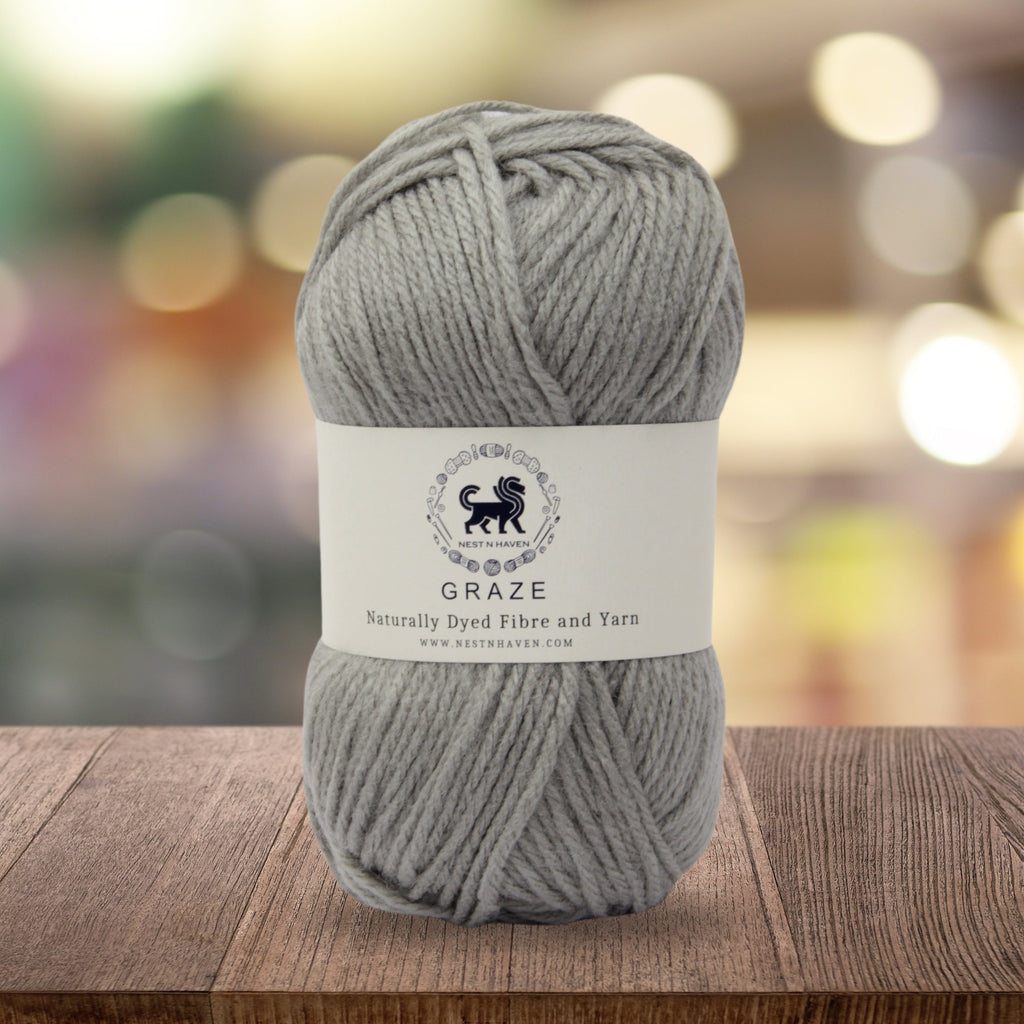 Graze Hand Knitting and Crochet Bulky Yarn (100 gram) - Gray