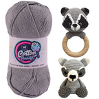 Cotton Candy Cotton Yarn (100 gram) - Gray