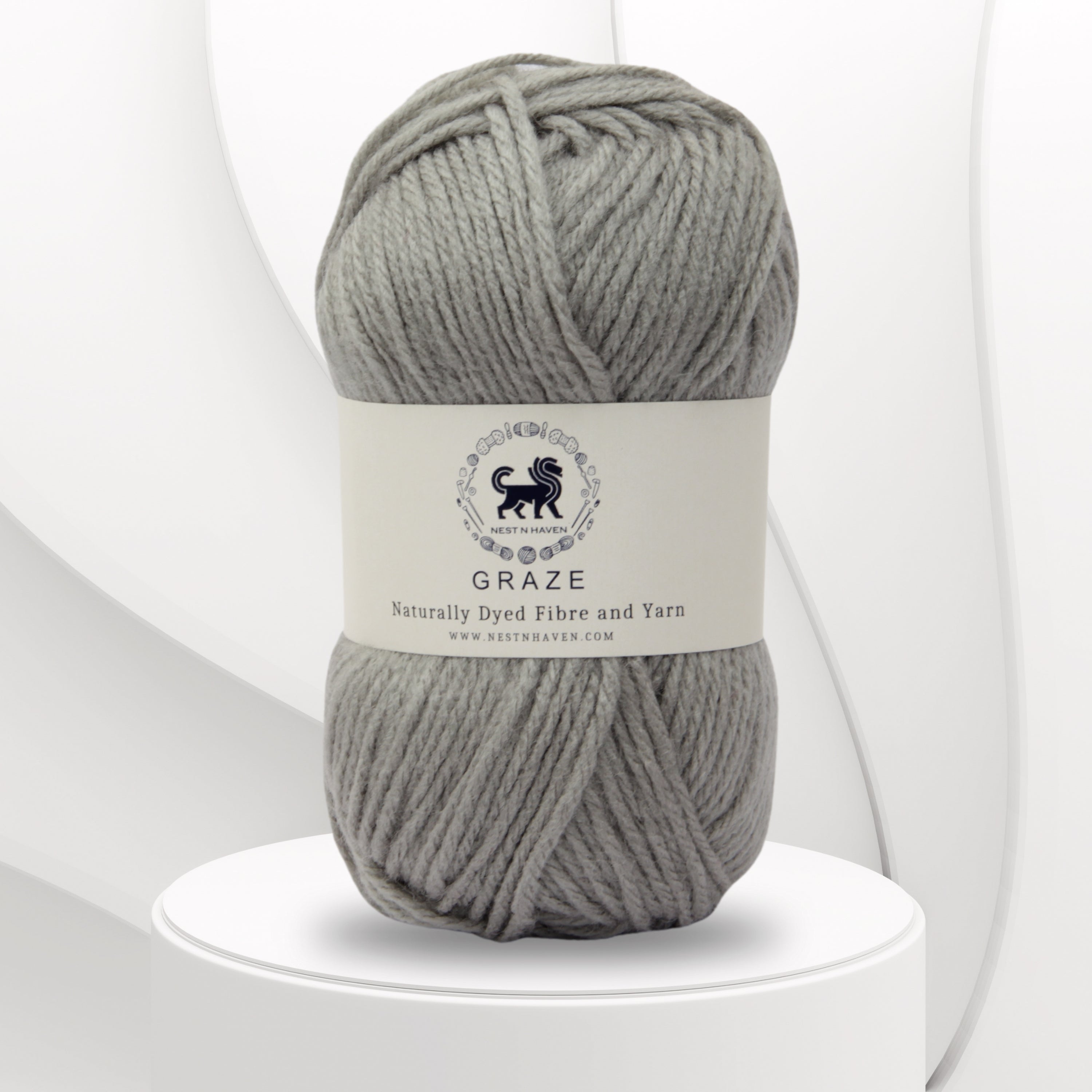 Graze Hand Knitting and Crochet Bulky Yarn (100 gram) - Gray