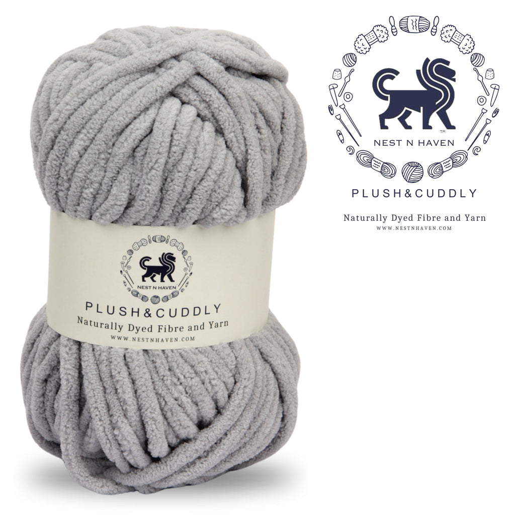 Plush and Cuddly Yarn (100 gram) - Grey