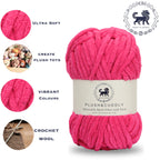Plush and Cuddly Yarn (100 gram) - Hot Pink