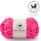 Ice Velvet Yarn, Chenille Supersoft Hand Knitting yarn Ball: (100 Gram) Hot Pink