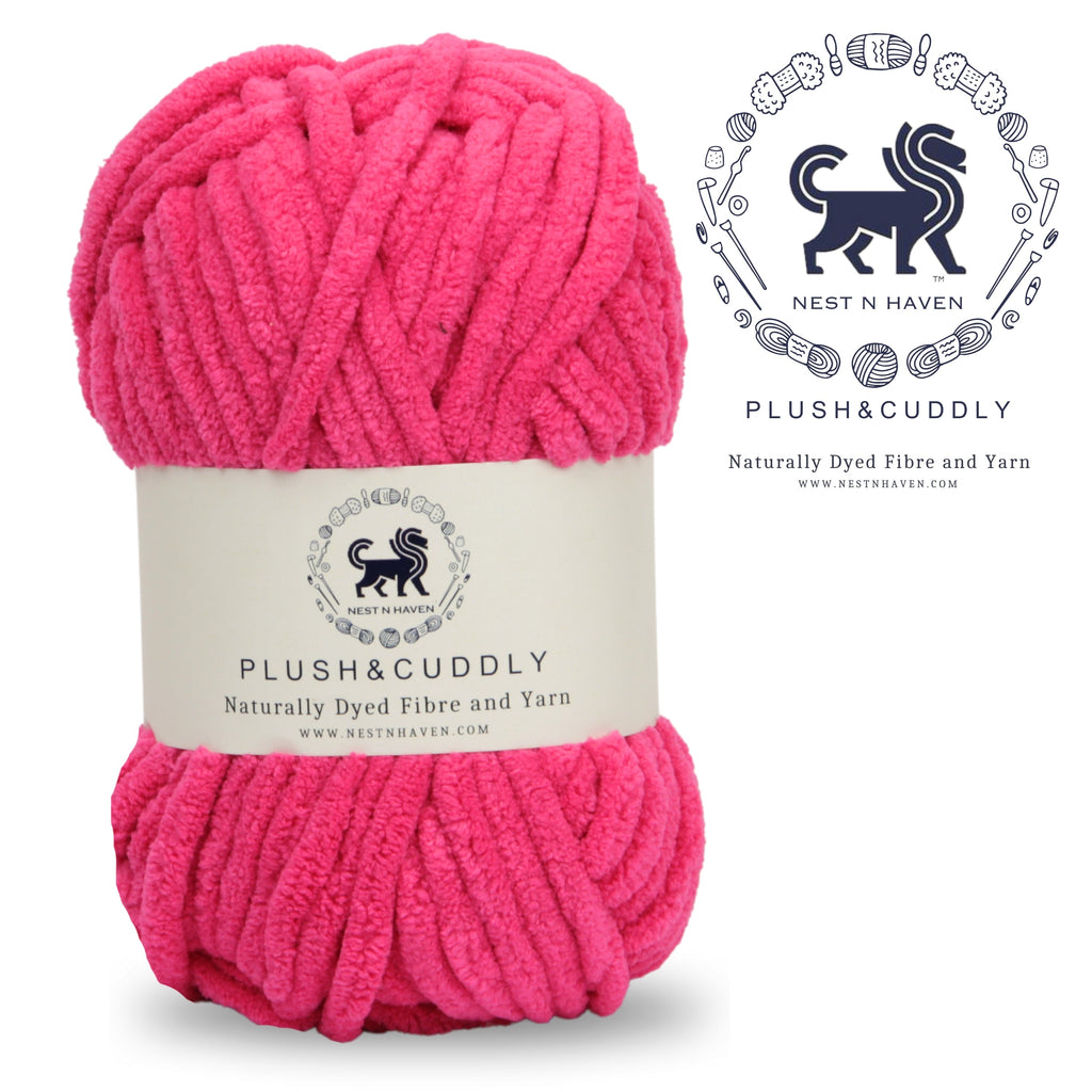 Plush and Cuddly Yarn (100 gram) - Hot Pink