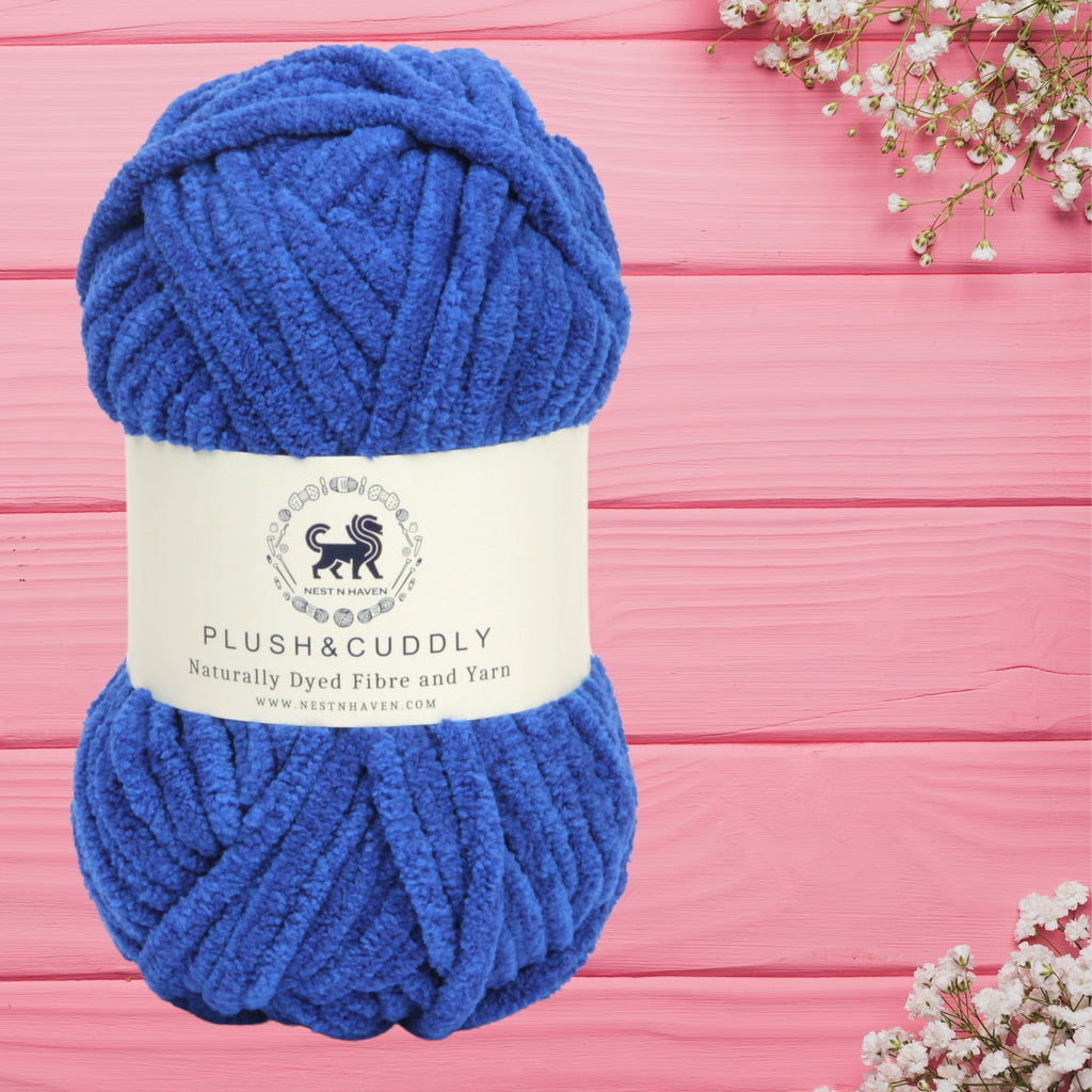 Plush and Cuddly Yarn (100 gram) - Ink Blue
