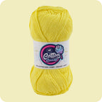 Cotton Candy Cotton Yarn (100 gram) - Light Yellow