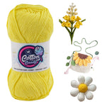 Cotton Candy Cotton Yarn (100 gram) - Light Yellow