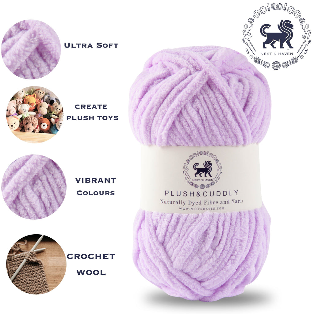 Plush and Cuddly Yarn (100 gram) - Lilac