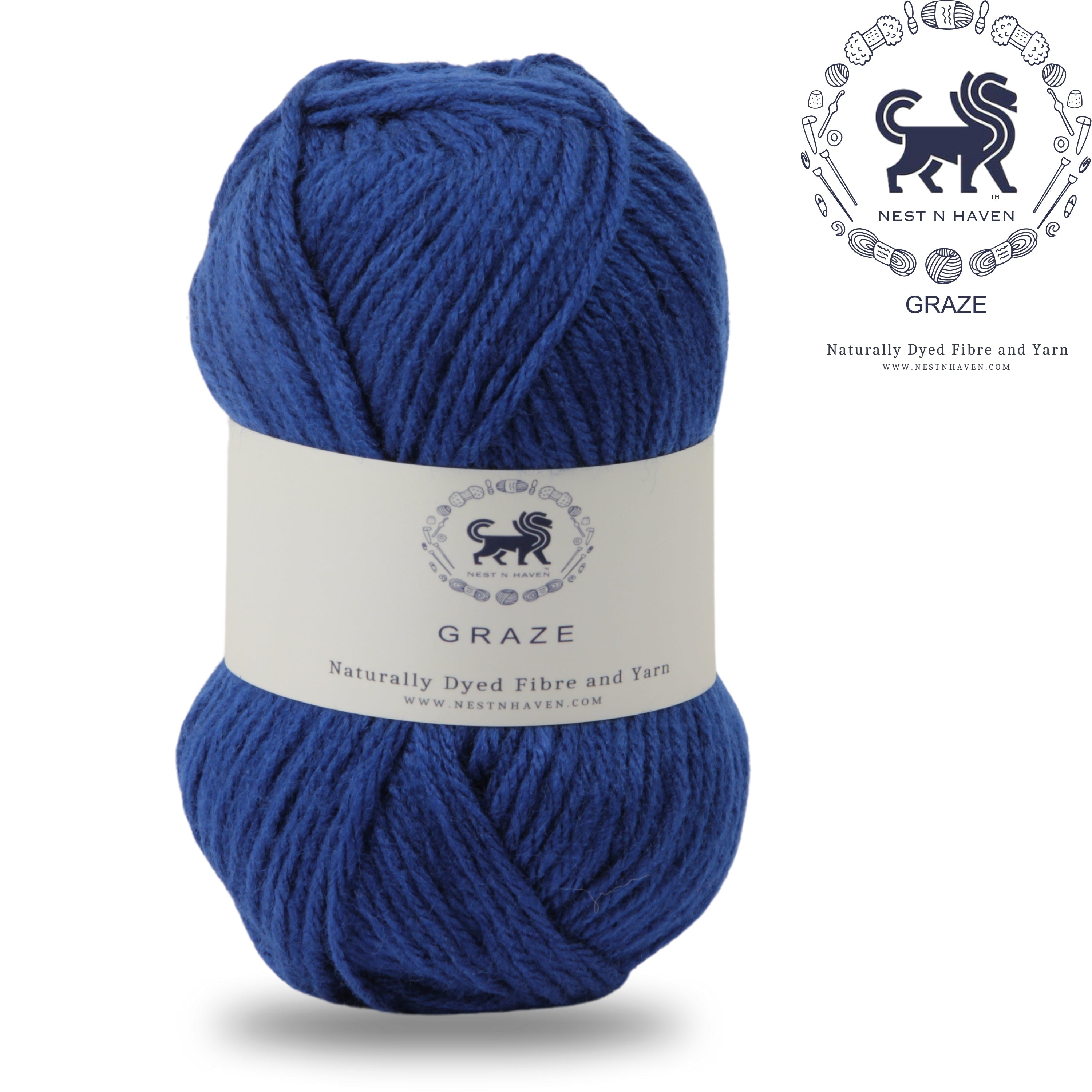 Graze Hand Knitting and Crochet Bulky Yarn (100 gram) - Midnight Blue