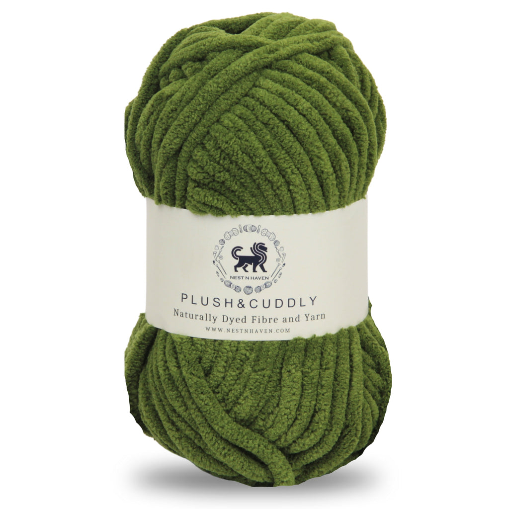 Plush and Cuddly Yarn (100 gram) - Military Green