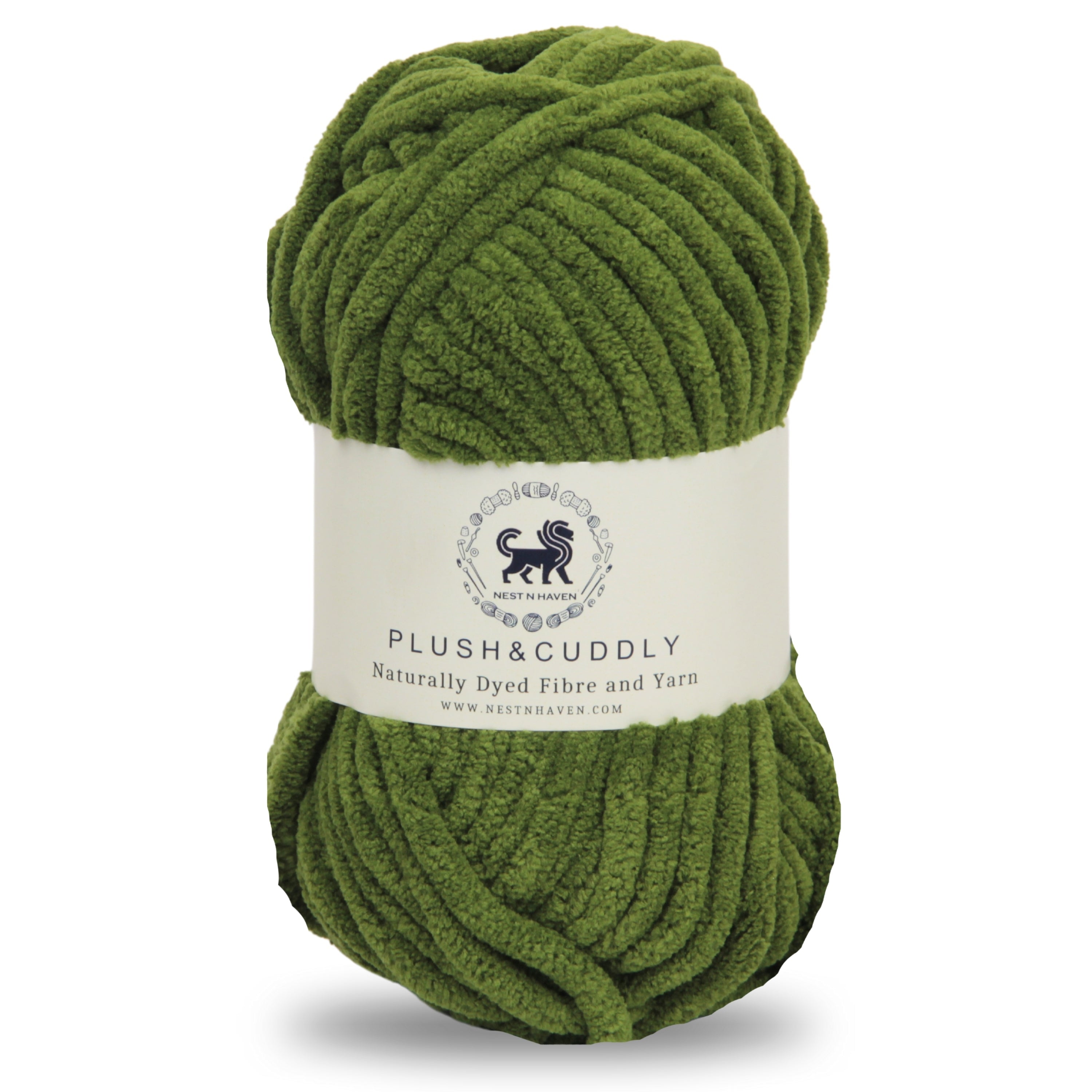 Plush and Cuddly Yarn (100 gram) - Military Green