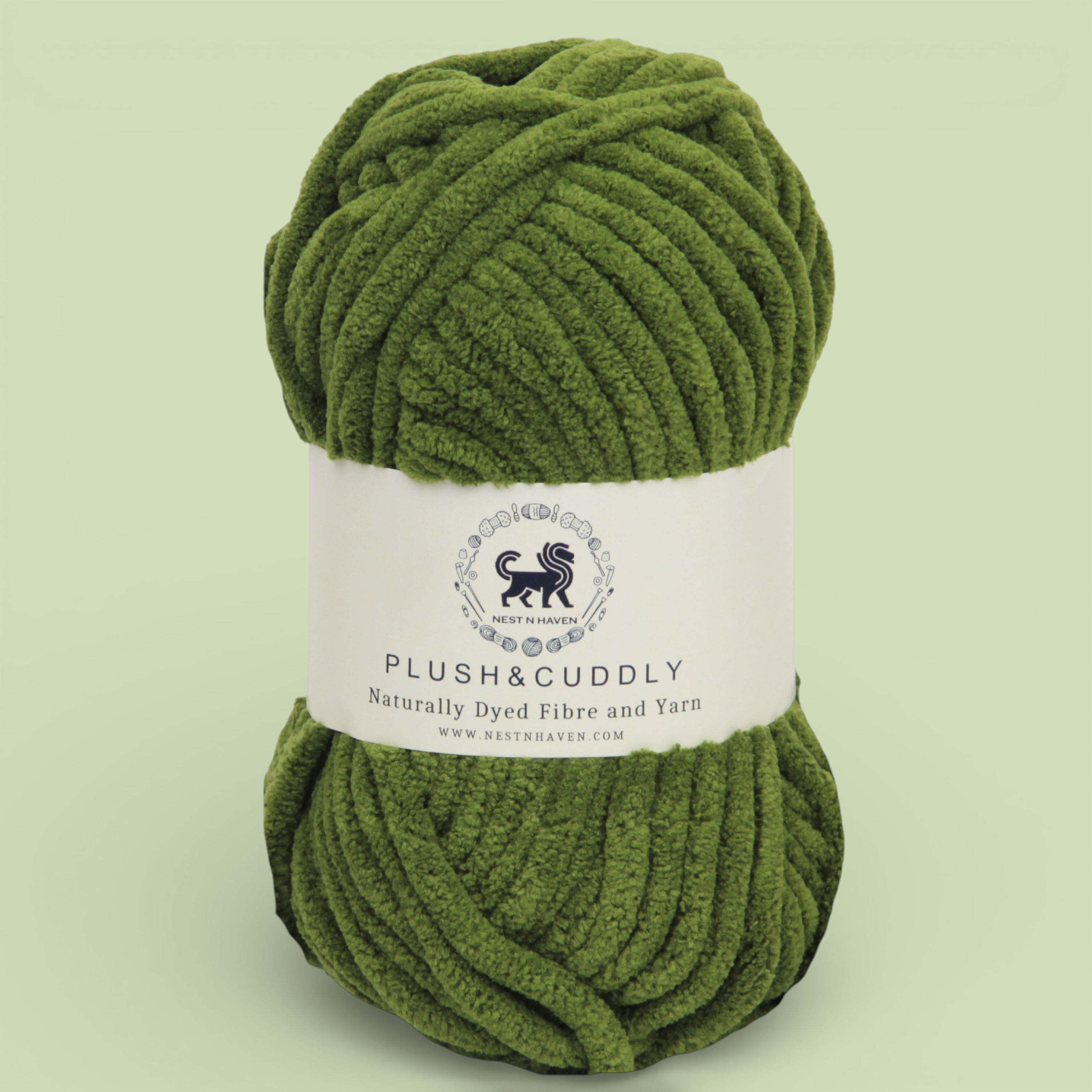 Plush and Cuddly Yarn (100 gram) - Military Green
