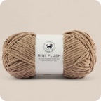 MINI Plush Chenille Yarn (100 gram) - Mouse Beige