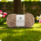 MINI Plush Chenille Yarn (100 gram) - Mouse Beige
