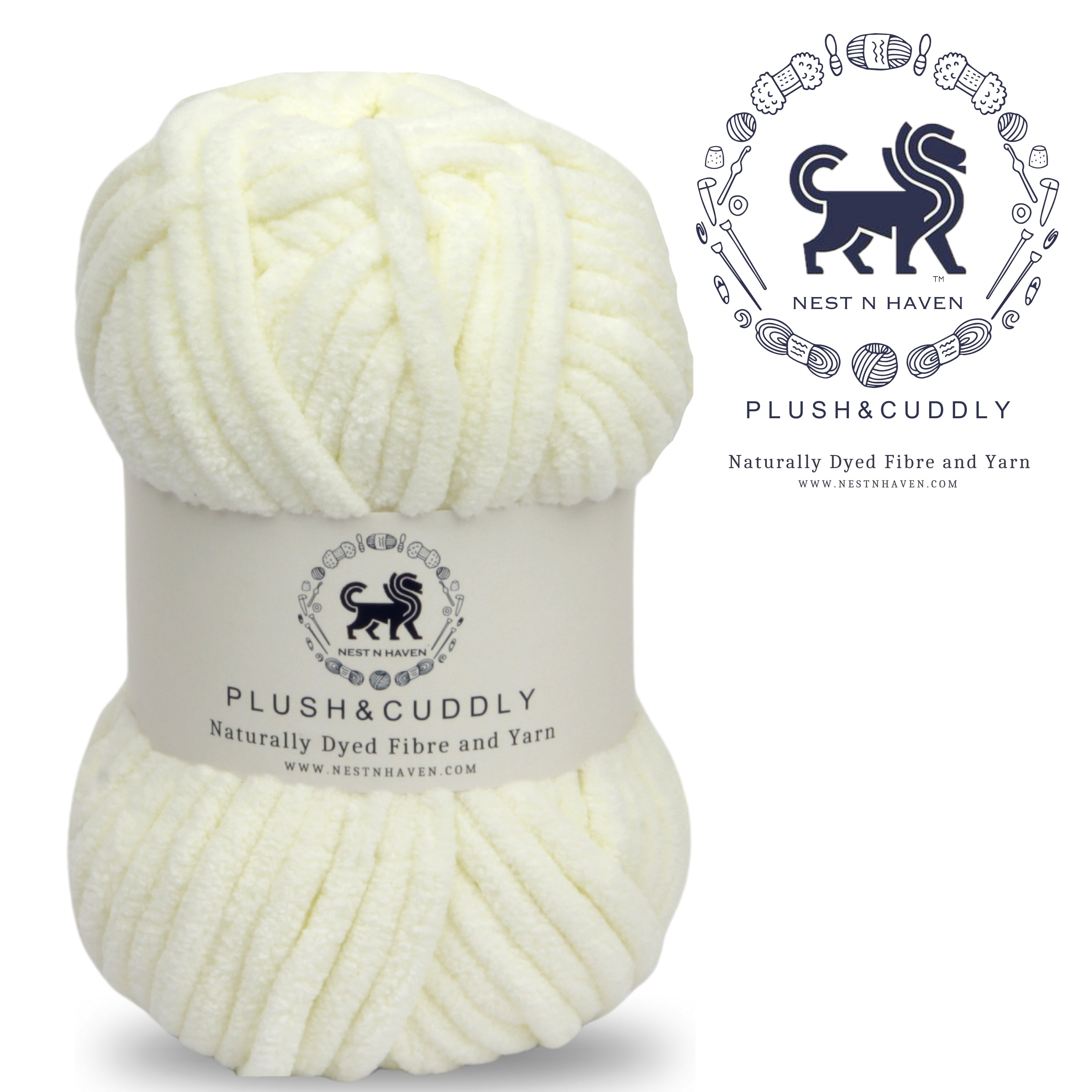 Plush and Cuddly Yarn (100 gram) - Off White