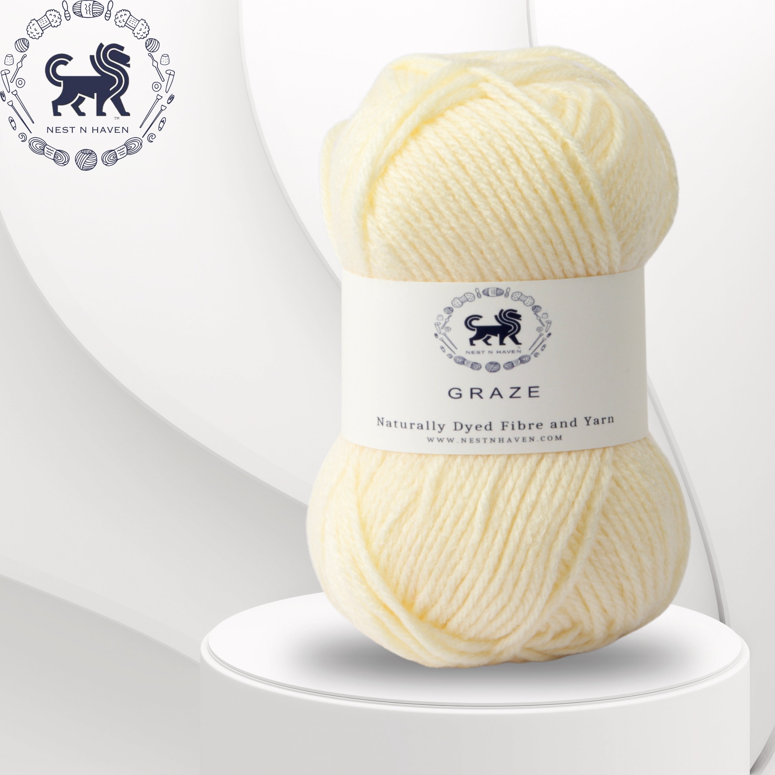 Graze Hand Knitting and Crochet Bulky Yarn (100 gram) - Off White