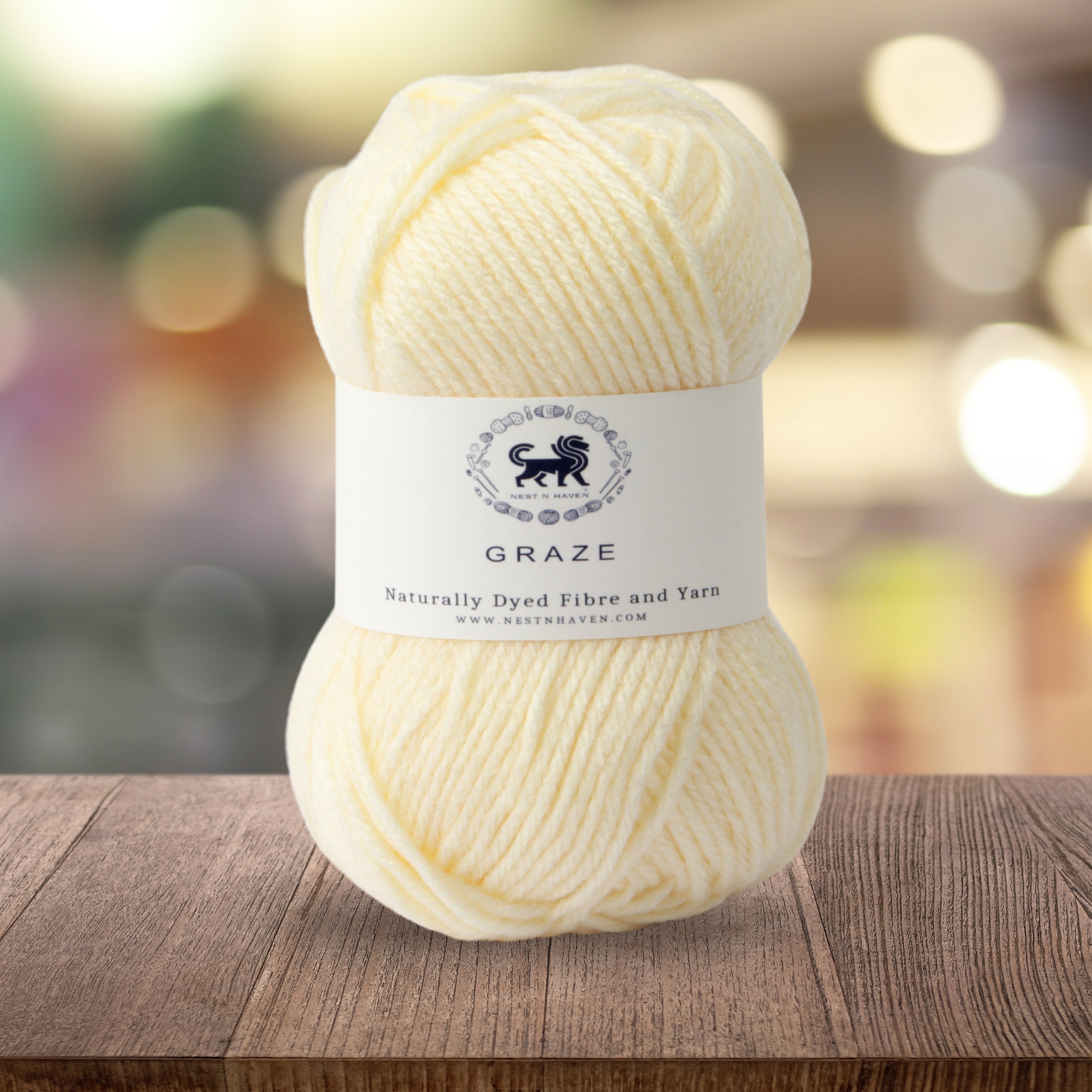 Graze Hand Knitting and Crochet Bulky Yarn (100 gram) - Off White