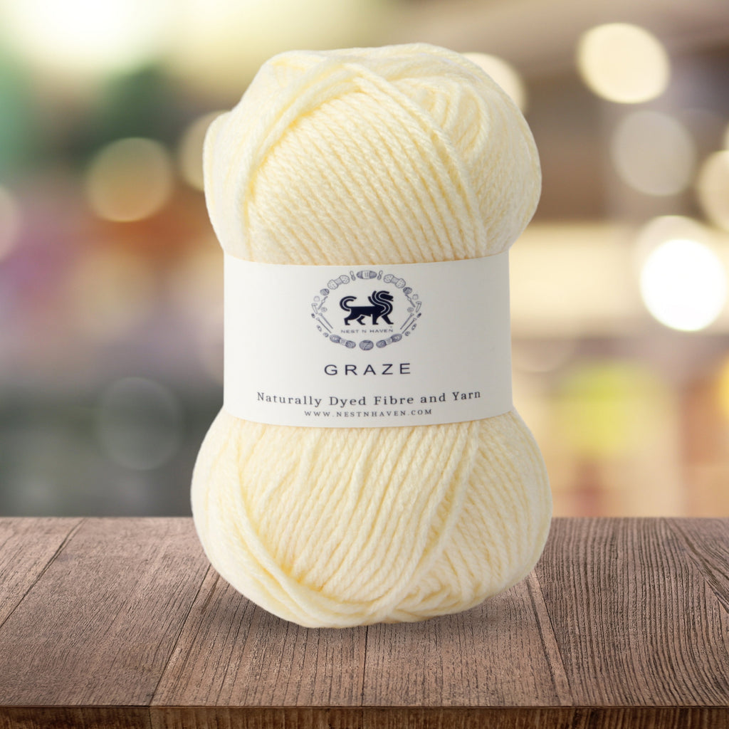 Graze Hand Knitting and Crochet Bulky Yarn (100 gram) - Off White