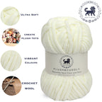Plush and Cuddly Yarn (100 gram) - Off White