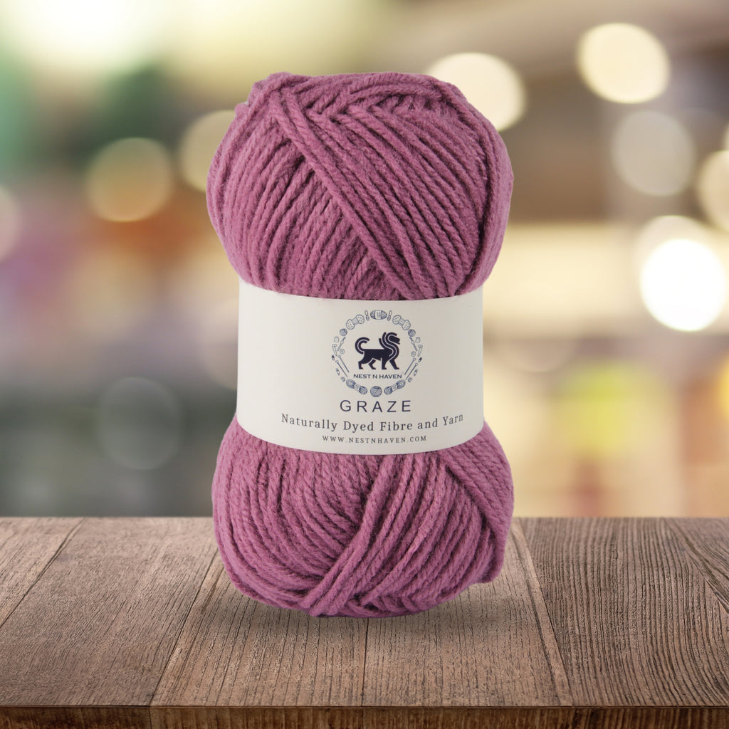 Graze Hand Knitting and Crochet Bulky Yarn (100 gram) - Onion Pink