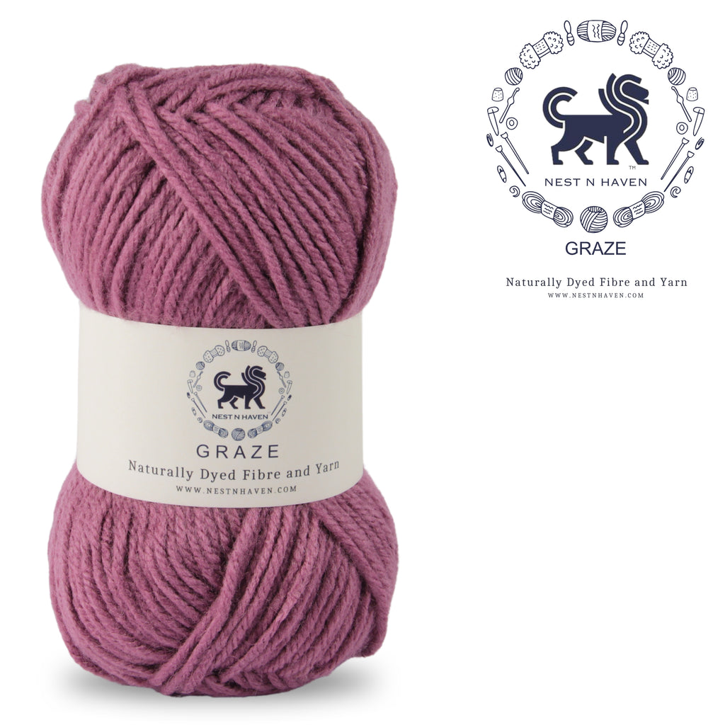 Graze Hand Knitting and Crochet Bulky Yarn (100 gram) - Onion Pink