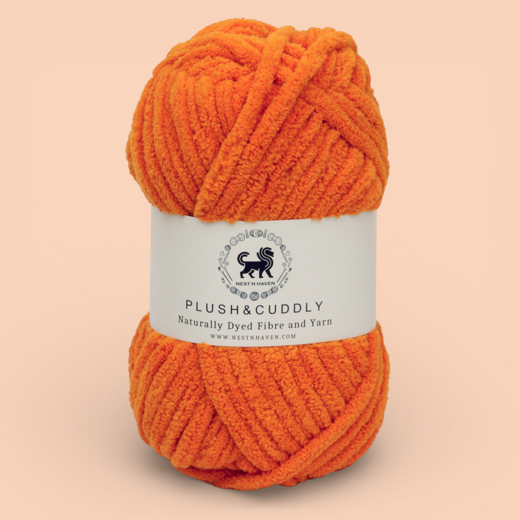 Plush and Cuddly Yarn (100 gram) - Orange