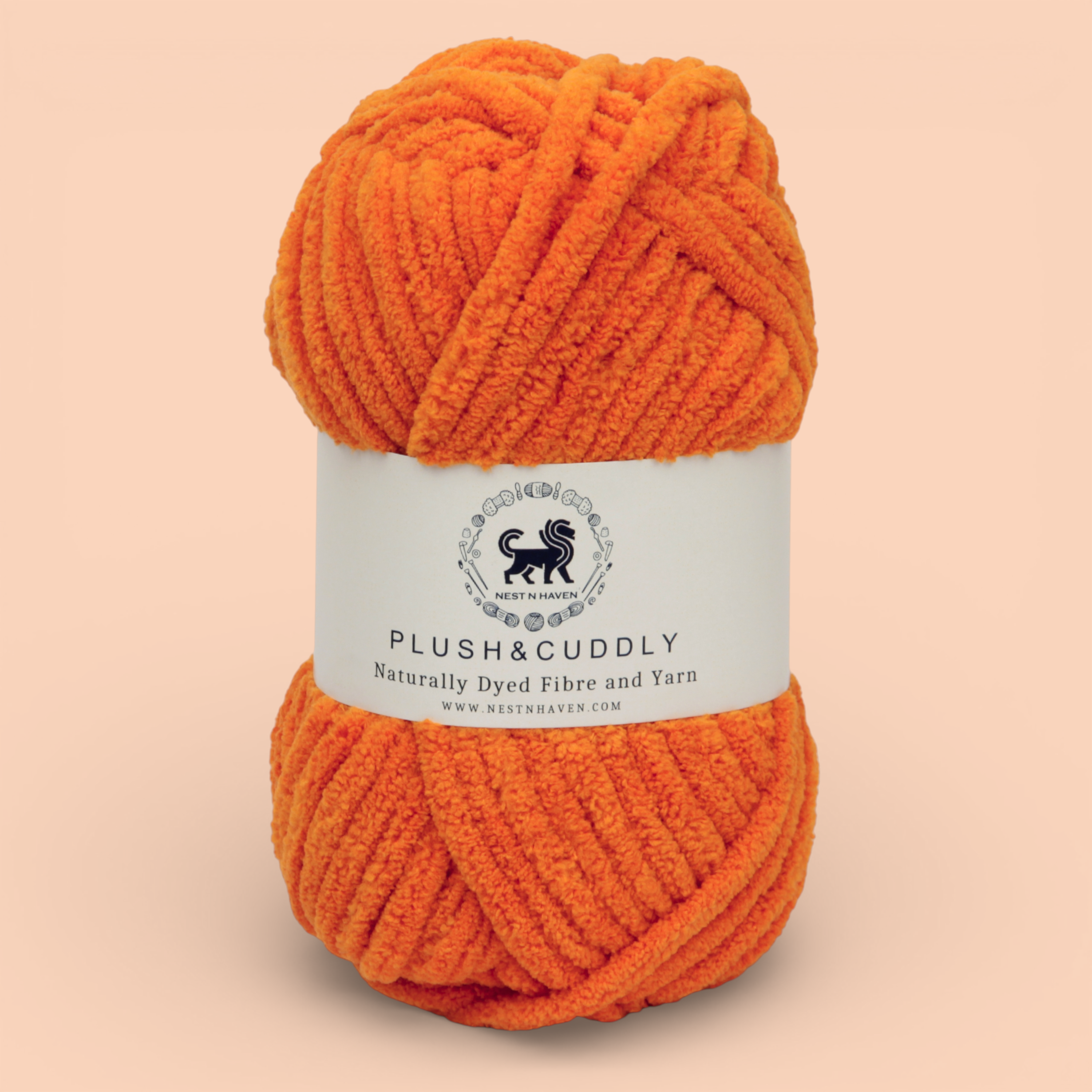 Plush and Cuddly Yarn (100 gram) - Orange