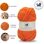 Plush and Cuddly Yarn (100 gram) - Orange