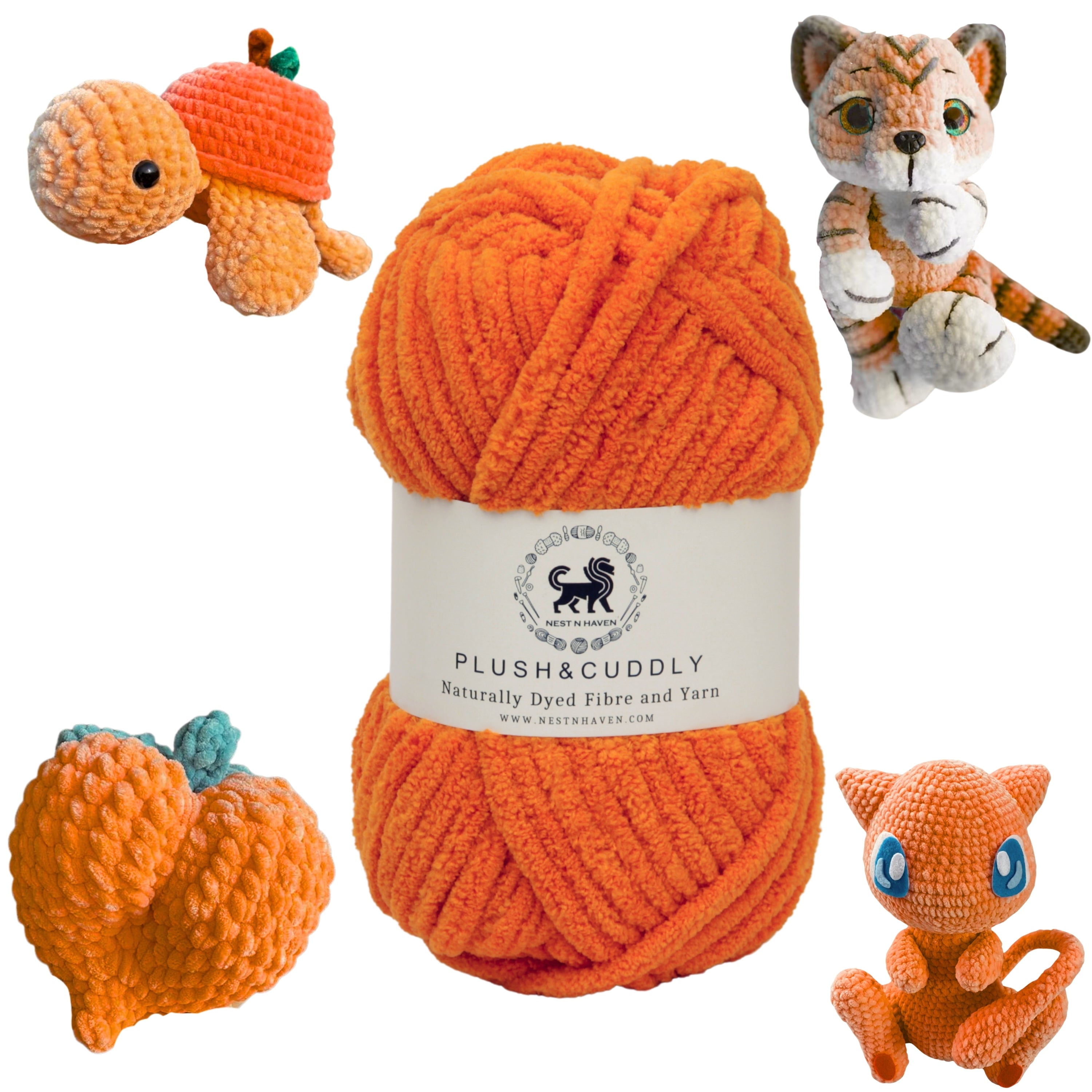 Plush and Cuddly Yarn (100 gram) - Orange