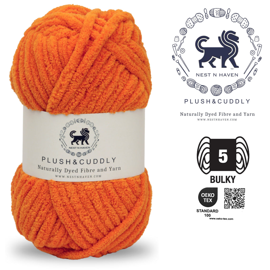 Plush and Cuddly Yarn (100 gram) - Orange